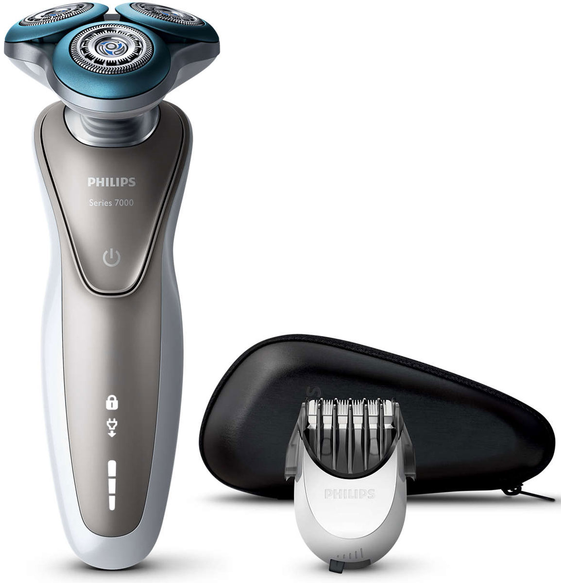 Philips S7510/41 электробритваS7510/41 Philips S7510/41 электробритваS7510/41Бритва Philips S 7510/41 разработана специально для чувствительной кожи. Благодаря кольцам Comfort rings с уникальным микрогранулированным покрытием бритва легко скользит по коже для бережного и чистого бритья. Кольца Comfort rings имеют уникальное покрытие, состоящее из множества микрогранул, которые создают мягкий и гибкий слой. Это обеспечивает гладкое скольжение бритвы по коже лица и снижает риск раздражения. Идеально гладкая кожа! Благодаря особой конструкции лезвия срезают длинные, короткие и прилегающие волоски максимально близко к коже, одновременно защищая ее от повреждений. Специальные отверстия точно направляют волоски, а лезвия аккуратно срезают их, не повреждая кожу. Головки DynamicFlex легко движутся в 5 направлениях и точно повторяют изгибы лица и шеи для более комфортного бритья. Уплотнение Aquatec позволяет выбирать наиболее комфортный способ бритья: быстрое и комфортное сухое или влажное с использованием геля или пены. Вы можете использовать прибор...