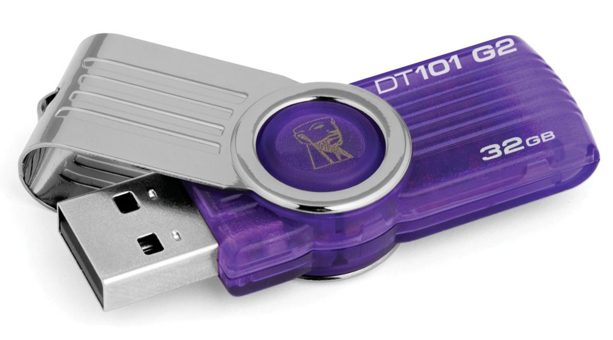 Kingston DataTraveler 101 G2 32GB USB-накопительDT101G2/32GB Kingston DataTraveler 101 G2 32GB USB-накопительDT101G2/32GBС USB-накопителем Kingston DataTraveler 101 G2 пользователи, которые хотят сэкономить, получают множество полезных функциональных возможностей, большое пространство для хранения данных (до 128 ГБ), а также простое решение для хранения, переноса или передачи данных между компьютерами и другими устройствами. Kingston DataTraveler 101 G2 имеет поворотную конструкцию без колпачка. Накопители доступны в различных цветовых исполнениях, в зависимости от емкости. Они имеют пятилетнюю гарантию, бесплатную техническую поддержку и отличаются легендарной надежностью Kingston.