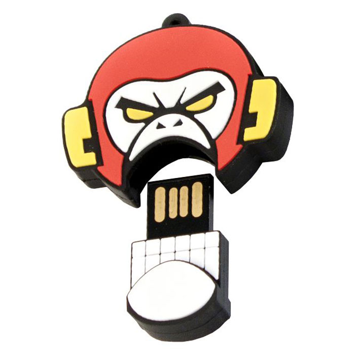 USBSOUVENIR Evil Monkey 64GB, White Red USB-накопительAP-EVILMONKEY-64GB-WR USBSOUVENIR Evil Monkey 64GB, White Red USB-накопительAP-EVILMONKEY-64GB-WRФлеш-накопитель USBSOUVENIR Evil Monkey имеет весьма нестандартный дизайн. Накопитель ударопрочный и защищен резиновым корпусом, а высокая пропускная способность и поддержка различных операционных систем делают его незаменимым. USBSOUVENIR Evil Monkey - отличный выбор современного творческого человека, который любит яркие и нестандартные вещи.