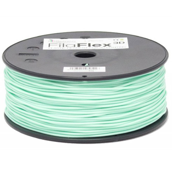 BQ Filaflex пластик в катушке, 1,75 мм, AquamarineF000089 BQ Filaflex пластик в катушке, 1,75 мм, AquamarineF000089Пластик BQ Filaflex это эластичный термопластик для использования в 3D принтерах, стойкий к моющим средствам и щелочам. Один из лучших материалов для печати на 3D принтере, он не теряет форму при растяжении и имеет высокую прочность на разрыв. Материал абсолютно без запаха и не является токсичным. Температура плавления 215-250°C. Пластик BQ Filaflex применяется для создания гибких, эластичных 3D моделей, таких как ремешки часов, обувь, предметы одежды и аксессуары, а также как часть более сложных 3D моделей в комбинации с обычным PLA пластиком. Одной катушки BQ Filaflex хватит на десятки изделий. Диаметр пластиковой нити: 1,75 мм Предел прочности: 39 МПа