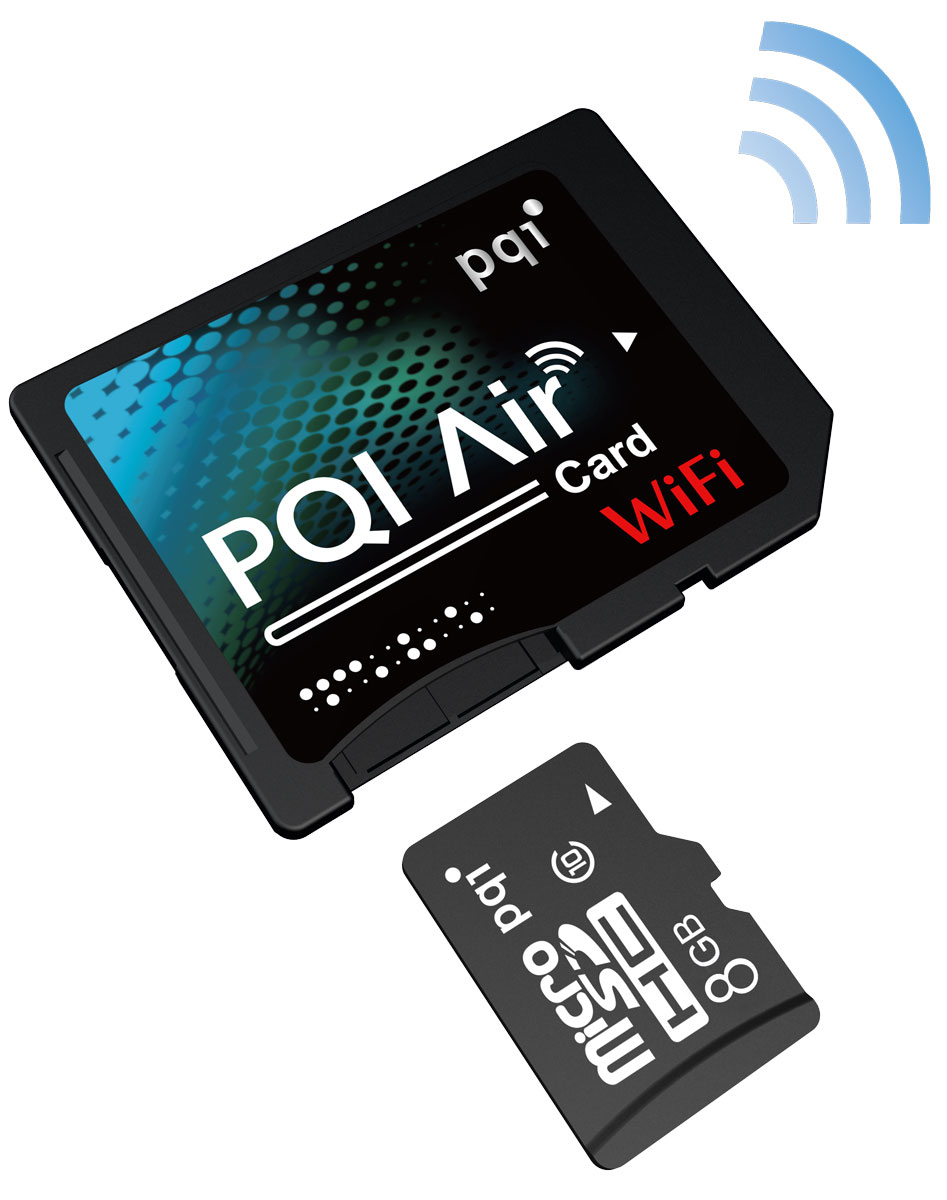 PQI WiFi SDHC Class 10 8GB карта памятиPQI-WiFiSDHC10-8GB PQI WiFi SDHC Class 10 8GB карта памятиPQI-WiFiSDHC10-8GBПредставляем новый этап беспроводной революции — карту памяти PQI WiFi SDHC Class 10! В технологии PQI Air Card в стандартную карту памяти вводится новейший радиомодуль Wi-Fi, гарантирующий мгновенный доступ всегда и везде, без обременительных проводов. Дома или в дороге, файлы можно мгновенно переслать одним простым действием — необычайно легко и удобно. PQI Air Card позволяет просматривать снимки в памяти цифровой камеры через переносные Wi-Fi-устройства (смартфоны, планшетные ПК) и передавать видео или снимки в облачное хранилище. Вам не нужны провода, компьютер или картридер — мгновенный обмен данными еще никогда не был таким удобным! Простое управление через эксклюзивную программу AirCard+ (PQI), работающую и в iOS и в Android. Делитесь прекрасными мгновениями вашей жизни всегда и везде — с помощью технологии обмена файлами, поддерживающей до трех подключений одновременно. Поддержка карт microSDHC различных форматов — замена карт проще,...