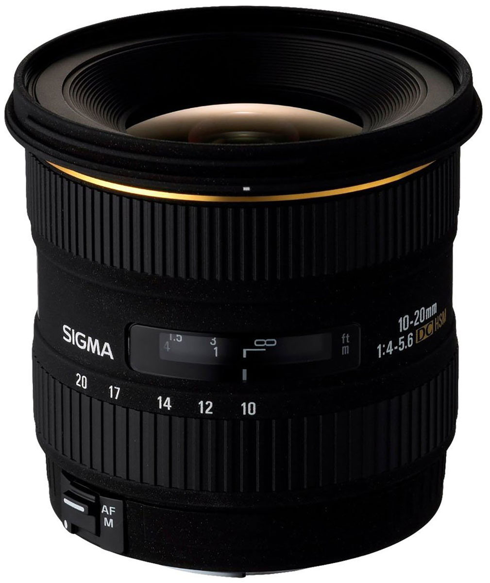 Sigma AF 10-20mm F/3.5 EX DC HSM, Black объектив для Canon202954 Sigma AF 10-20mm F/3.5 EX DC HSM, Black объектив для Canon202954Двукратный сверхширокоугольный объектив Sigma AF 10-20mm F/3.5 EX DC HSM открывает отличные возможности широкоугольной съемки как в помещении, так и на открытом воздухе. Даже с учетом кроп-фактора его диапазон фокусных расстояний охватывает наиболее употребительные широкоугольные значения 15 – 30 мм. Высокая постоянная светосила дает возможность с удобством использовать объектив в пасмурную погоду или для съемки в помещении. Угол поля зрения изменяется в пределах 102,4° - 63,8° (в зависимости от исполнения), что позволяет получать преувеличенную перспективу и с успехом решать самые сложные творческие задачи. Объектив AF 10-20 mm F/3.5 EX DC HSM специально предназначен для использования с цифровыми камерами и формирует круг изображения, в точности соответствующий площади сенсора формата APS-C. Уменьшение круга изображения позволило сделать объектив более легким и компактным, благодаря чему AF 10-20 mm F/3.5 EX DC HSM сможет с удобством отправиться со своим владельцем в...