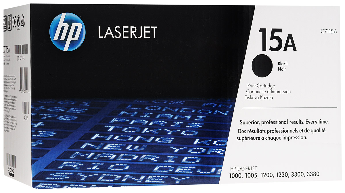 HP C7115A (15A), Black картридж для лазерных МФУ/принтеровC7115A HP C7115A (15A), Black картридж для лазерных МФУ/принтеровC7115AЧёрный картридж C7115А с тонером Ultraprecise для принтеров HP LaserJet.