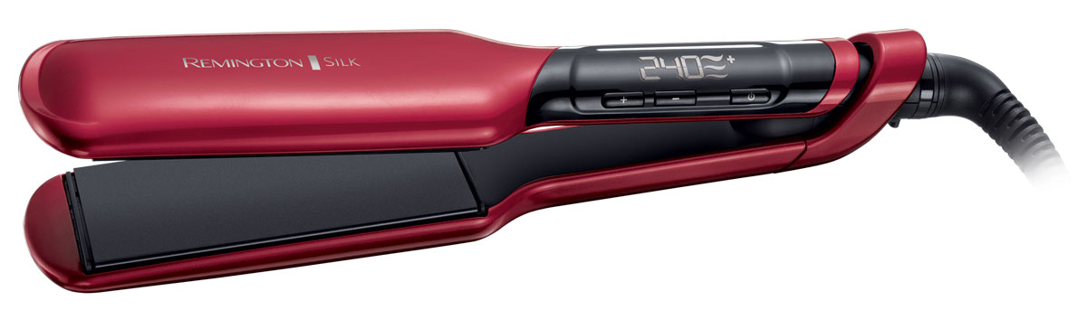 Remington S9620 выпрямитель для волосS9620 Remington S9620 выпрямитель для волосS9620Remington S9620 - самый быстрый и мощный выпрямитель Remington, с помощью которого вы сможете создать укладку салонного качества. В данной модели удачно используются усовершенствованная керамика и роскошный шелк, что делает покрытие в 2 раза более гладким. Широкие пластины выпрямителя содержат протеины шелка, а значит даже самые непослушные волосы станут идеально гладкими и шелковистыми. Благодаря регулировке температурного режима этот выпрямитель подойдет для любого типа волос. Кроме того, на цифровом экране выпрямителя будет показана наиболее подходящая температура для вашего типа волос - таким образом ваши волосы будут защищены от чрезмерного перегрева. Также на экране будет отражаться текущая температура нагрева для полного контроля. Размер пластин: 110 x 51 мм Блокировка кнопок нагрева Функция памяти – запоминает последние использованные настройки температуры