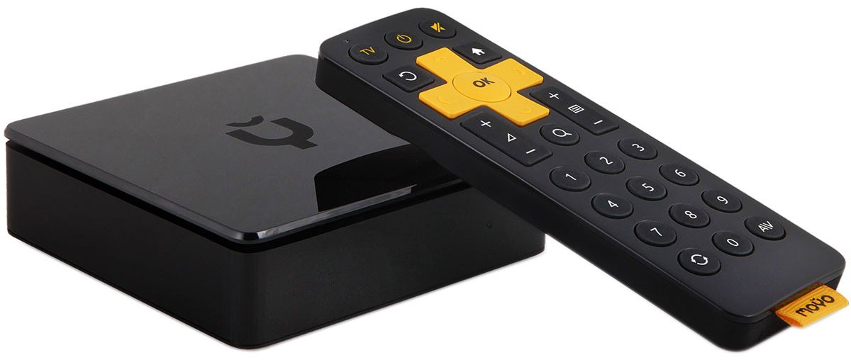 Смарт ТВ плеер Moyo.tvMOYO Box Смарт ТВ плеер Moyo.tvMOYO BoxСмарт медиаплеер Moyo.tv Moyo.tv быстро и легко сделает Смарт ТВ из любого телевизора. Как? Moyo box - смарт медиаплеер для доступа к сервису Moyo.tv на экране телевизора. Подключается легко, как смартфон, не требует специальных настроек, проводов в квартире или вызова мастера. Просто подключите Moyo box к телевизору или монитору с HDMI входом и введите пароль вашей WiFi сети (или подключите по Ethernet). Работает на территории РФ, везде, где есть интернет. Его можно переставлять по квартире или даже брать с собой в отпуск. Сервис, особенности: Красивый интерфейс с ежедневными рекомендациями «что посмотреть» и комфортным управлением с пульта. Удобная структура по категориям: кино, спорт, сериалы, детям, музыка, новости, познавательное - всё желаемое под рукой. Не нужно ничего дополнительно скачивать или устанавливать, всё уже есть внутри. Сквозной поиск по ключевому слову на всех телеканалах, в архиве ТВ-трансляций за...