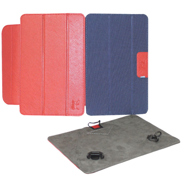 Snoogy Twin SN-TW-U7 чехол для планшета 7, Red BlueSN-TW-U7-red/blu Snoogy Twin SN-TW-U7 чехол для планшета 7, Red BlueSN-TW-U7-red/bluУниверсальный чехол Snoogy Twin SN-TW-U7 для планшетов с диагональю экрана 7 со сменными лицевыми крышками. Меняйте лицевую панель по вашему настроению! Чехол придуман и изготовлен полностью в России из качественной ПУ-кожи и ткани с водоотталкивающим эффектом. Держатель устройства - эстетичные тонкие и надежные пластиковые уголки, которые крепко фиксируют планшет. Ко всем элементам планшета имеется свободный доступ. Предусмотрены отгибающиеся уголки на задней крышке для легкого доступа к задней камере устройства. Передняя крышка служит подставкой для альбомной ориентации планшета. Упаковка для чехла представляет собой самостоятельный продукт - она выполнена в качестве косметички и может использоваться для хранения и перевозки полезных мелочей.