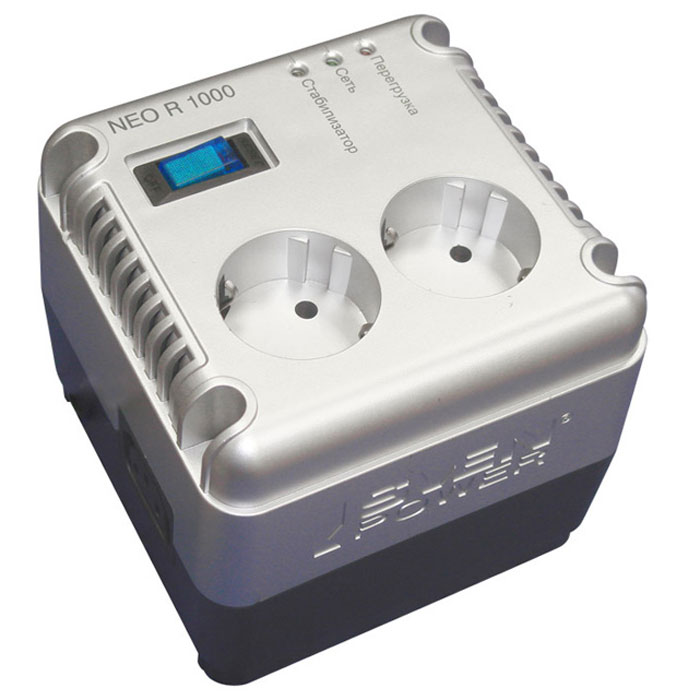 Sven Neo R 1000 стабилизатор напряженияSV-02111000AVR Sven Neo R 1000 стабилизатор напряженияSV-02111000AVRСтабилизатор напряжения Sven Neo R 1000 – это модель начального уровня из линейки стабилизаторов(AVR) Sven Power, который обеспечивает защиту любой электронной техники от повышенного или пониженного напряжения, импульсных помех и опасного высокого напряжения. Номинальная мощность стабилизаторов 1000 ВА составляет соответственно 500 Вт. Стабилизатор напряжения предназначен для эксплуатации электроприборов в регионах с постоянно пониженным или повышенным уровнем напряжения в электросетях. Современная электронная техника имеет минимально необходимый запас стойкости к нестабильности параметров сетевого напряжения, но постоянная работа в условиях пониженного или повышенного сетевого напряжения значительно снижает ресурс любой бытовой электронной аппаратуры. Стабилизатор напряжения Sven Neo R 1000 обеспечит оптимальный режим эксплуатации вашей аппаратуры! Высокая способность к перегрузке Безопасное выключение при высоком уровне напряжения сети Встроенный...