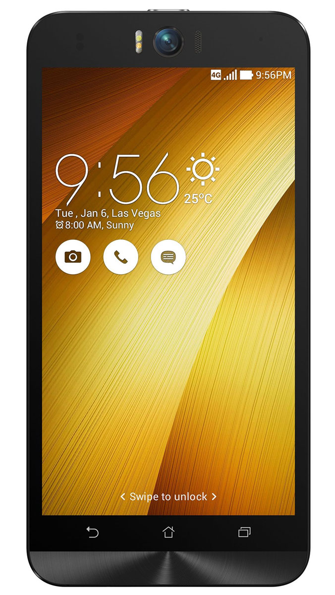 ASUS ZenFone Selfie ZD551KL (16GB), Gold (90AZ00U9-M01280)90AZ00U9-M01280 ASUS ZenFone Selfie ZD551KL (16GB), Gold (90AZ00U9-M01280)90AZ00U9-M01280Asus Zenfone Selfie ZD551KL - инновационное сочетание современных технологий, модных трендов и безупречного качества изготовления. В этом смартфоне есть все, чтобы увидеть себя в самом лучшем свете - две отличные камеры с множеством специальных режимов съемки, удобный интерфейс ZenUI и высококачественный экран. Отличительной особенностью смартфона ZenFone Selfie является высококачественная фронтальная камера с технологией PixelMaster, разрешением 13 мегапикселей, большой диафрагмой (F/2,2) и 88-градусным объективом, причем в режиме панорамных селфи она дает возможность снимать фотографии, охватывающие угол до 140 градусов. И фронтальная, и тыловая камеры смартфона оснащены двухцветной светодиодной вспышкой. В обоих применены современные компоненты от Largan и Toshiba, а в тыловой также реализована высокоскоростная система лазерной автофокусировки. Благодаря поддержке системы жестового управления ZenMotion, для перевода смартфона ZenFone Selfie в ...