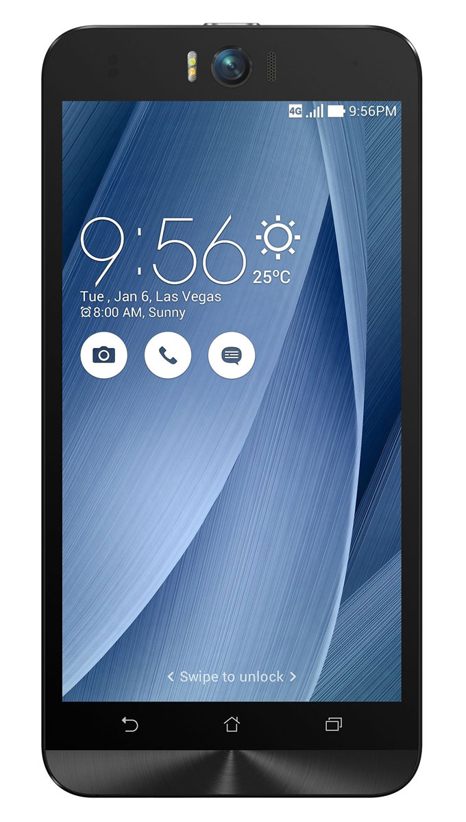ASUS ZenFone Selfie ZD551KL (32GB), Silver (90AZ00U6-M01350)90AZ00U6-M01350 ASUS ZenFone Selfie ZD551KL (32GB), Silver (90AZ00U6-M01350)90AZ00U6-M01350Asus Zenfone Selfie ZD551KL - инновационное сочетание современных технологий, модных трендов и безупречного качества изготовления. В этом смартфоне есть все, чтобы увидеть себя в самом лучшем свете - две отличные камеры с множеством специальных режимов съемки, удобный интерфейс ZenUI и высококачественный экран. Отличительной особенностью смартфона ZenFone Selfie является высококачественная фронтальная камера с технологией PixelMaster, разрешением 13 мегапикселей, большой диафрагмой (F/2,2) и 88-градусным объективом, причем в режиме панорамных селфи она дает возможность снимать фотографии, охватывающие угол до 140 градусов. И фронтальная, и тыловая камеры смартфона оснащены двухцветной светодиодной вспышкой. В обоих применены современные компоненты от Largan и Toshiba, а в тыловой также реализована высокоскоростная система лазерной автофокусировки. Благодаря поддержке системы жестового управления ZenMotion, для перевода смартфона ZenFone Selfie в ...