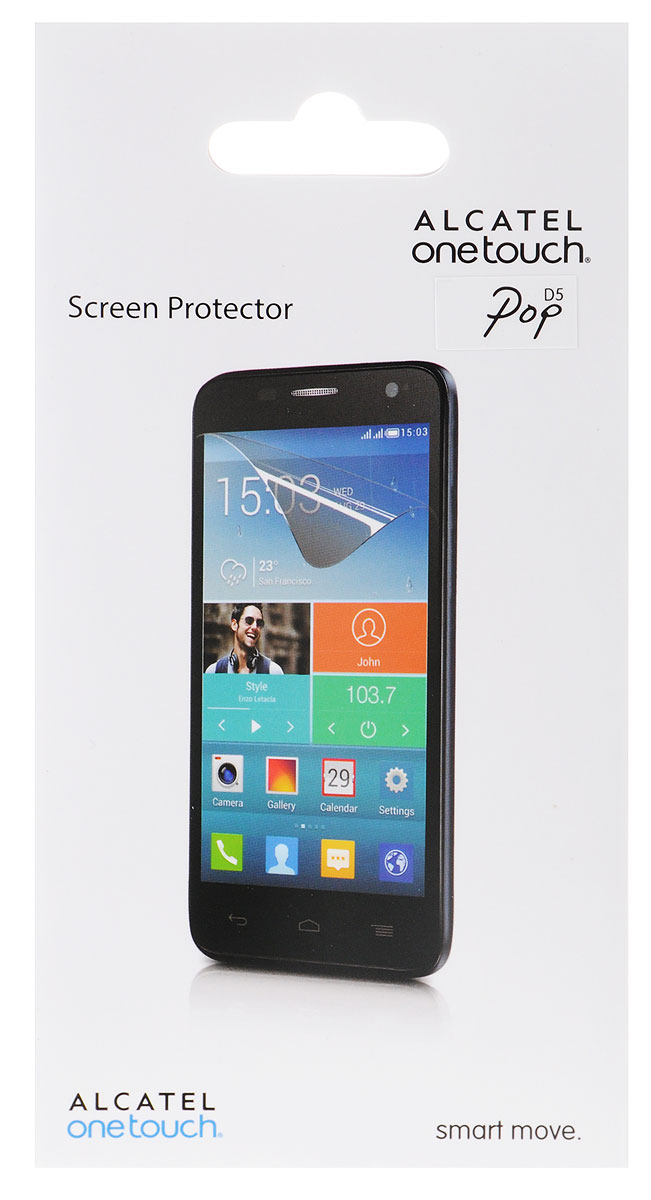 Alcatel Screen Protector защитная пленка для OneTouch Pop D5, прозрачнаяF-GBNH27K0051C7-A1 Alcatel Screen Protector защитная пленка для OneTouch Pop D5, прозрачнаяF-GBNH27K0051C7-A1Защитная пленка Alcatel Screen Protector сохраняет экран смартфона гладким и предотвращает появление на нем царапин и потертостей. Пленка практически незаметна на экране устройства и сохраняет все характеристики цветопередачи и чувствительности сенсора.