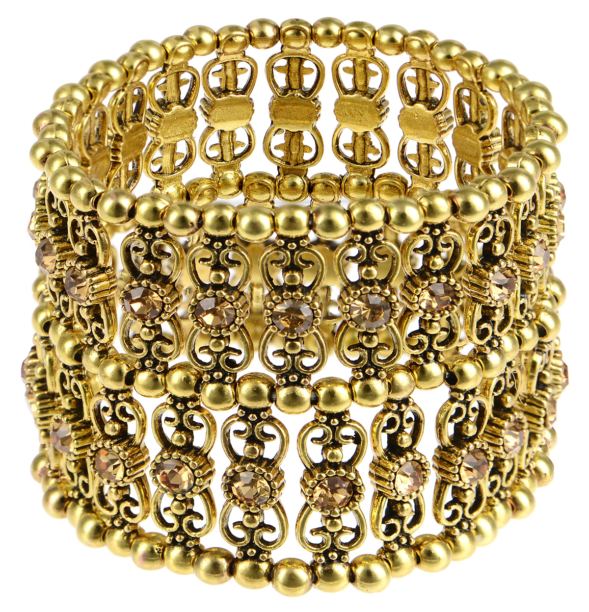 Браслет Taya, цвет: золотистый. T-B-7435T-B-7435-BRAC-GOLD Браслет Taya, цвет: золотистый. T-B-7435T-B-7435-BRAC-GOLDСтильный браслет Taya выполнен из бижутерийного сплава и оформлен вставками из сверкающих стразов. Благодаря эластичной основе и подвижным элементам изделие идеально разместиться на запястье. Такой браслет позволит вам с легкостью воплотить самую смелую фантазию и создать собственный, неповторимый образ.