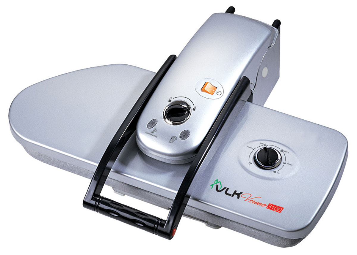 VLK Verono 3100 пресс гладильный3100 VLK Verono 3100 пресс гладильный3100Гладильный пресс VLK Verono 3100 – это высококачественный прибор, в котором применены новейшие инновационные технологии производства. Пресс рекомендуется использовать как в производственных, так и в домашних масштабах. Обеспечивает безупречную глажку скатертей, постельного белья, полотенец, салфеток, многих видов одежды, в том числе, вязанных и вышитых изделий. Основные особенности данной модели: Большая эффективность глажения по сравнению с утюгом Быстрый нагрев рабочей поверхности Диапазон температур: 60-220°С Готовность к работе за 480 секунд Давление прессования: 50 кг Ручка с автоматической подачей максимального давления Тефлоновое покрытие рабочей нагревающейся поверхности Автоматический контроль температуры Бережное глажение любых типов тканей Удобство управления – сидя и стоя Устойчивое размещение на столе Удобство переноски и хранения