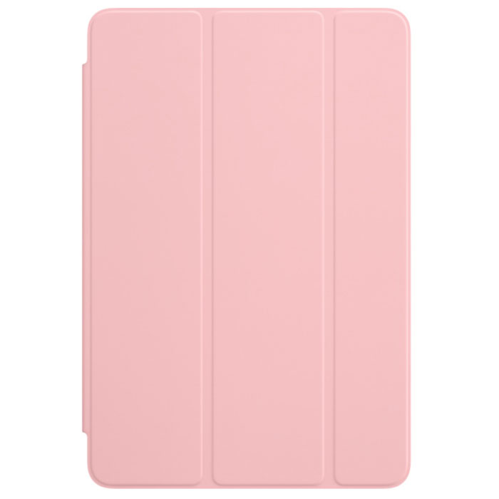 Apple Smart Cover чехол для iPad mini 4, PinkMKM32ZM/A Apple Smart Cover чехол для iPad mini 4, PinkMKM32ZM/AОбложка Apple Smart Cover для iPad mini 4 создана из цельного листа полиуретана, чтобы защищать переднюю поверхность вашего устройства. Smart Cover автоматически выводит iPad из режима сна при открытии и переводит в режим сна при закрытии. Она складывается различными способами, что позволяет использовать её как подставку для чтения, просмотра фильмов, набора текста или звонков FaceTime. Обложка снимается и надевается очень легко - в любой момент.