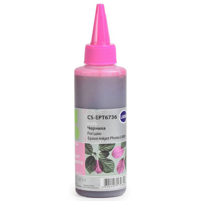 Cactus CS-EPT6736, Light Magenta чернила для Epson L800CS-EPT6736 Cactus CS-EPT6736, Light Magenta чернила для Epson L800CS-EPT6736Чернила Cactus CS-EPT6736 светло-пурпурного цвета предназначены для перезаправки картриджей принтера Epson L800 и обеспечат отличное качество печати вашего устройства.