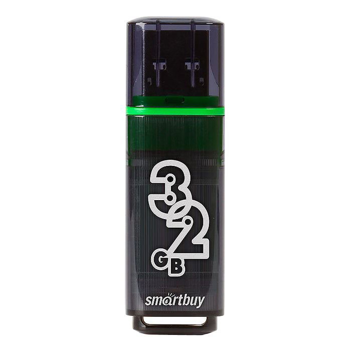 SmartBuy Glossy Series 3.0 32GB, Dark Grey USB-накопительSB32GBGS-DG SmartBuy Glossy Series 3.0 32GB, Dark Grey USB-накопительSB32GBGS-DGКорпус USB-накопителя SmartBuy Glossy Series 3.0 32GB сделан из пластика с зеленой полоской, проходящей между корпусом и колпачком. Устройство оборудовано специальной системой для крепления колпачка - с помощью скобки он фиксируется между двумя выступающими пластинками на устройстве. Это очень удобно и минимизирует вероятность потери защитного колпачка. За эту же скобку устройство можно прикрепить к шнурку, чтобы накопитель всегда был под рукой. Совместим с: Windows 7, Windows 8, Windows Vista, Windows XP, Windows 2000, Windows 10, Linux, MAC OS X Пропускная способность интерфейса: 5000 Мбит/с