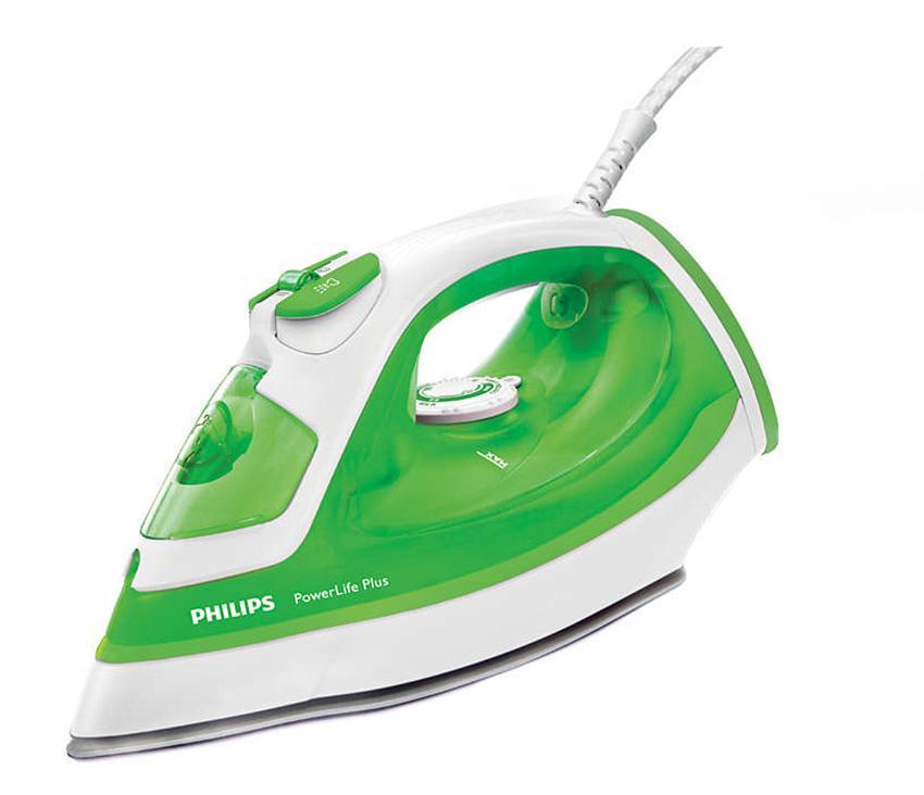 Philips PowerLife Plus GC2980/70, White Green утюгGC2980/70 Philips PowerLife Plus GC2980/70, White Green утюгGC2980/70Паровой утюг Philips PowerLife Plus обеспечивает великолепные результаты глажения день за днем — превосходные характеристики благодаря новой подошве SteamGlide, постоянной мощной подаче пара, удобной функции очистки от накипи для оптимальной подачи пара надолго и подставке для дополнительной устойчивости в вертикальном положении. Подошва SteamGlide — идеальная подошва от Philips для вашего парового утюга. Идеально скользящая, легкоочищаемая поверхность, устойчивая к появлению царапин. тот паровой утюг Philips оснащен системой капля-стоп, поэтому вы сможете гладить даже деликатные ткани при низкой температуре, не беспокоясь о появлении пятен воды на одежды. Ползунок очистки от накипи упрощает удаление накипи из утюга. Для максимальной эффективности работы утюга Philips необходимо проводить очистку от накипи 1 раз в месяц. Этот мощный утюг быстро нагревается и поддерживает необходимую температуру во время глажения, что облегчает...