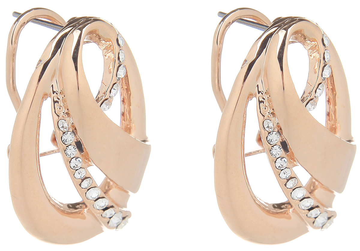 Серьги Fashion House, цвет: золотистый. FH32061FH32061 Серьги Fashion House, цвет: золотистый. FH32061FH32061Оригинальные серьги Fashion House, выполненные из металла с золотистым покрытием в виде капли декорированной стразами. Серьги застегиваются на итальянский замок. Изящные серьги придадут вашему образу изюминку, подчеркнут красоту и изящество вечернего платья или преобразят повседневный наряд. Такие серьги позволит вам с легкостью воплотить самую смелую фантазию и создать собственный, неповторимый образ.