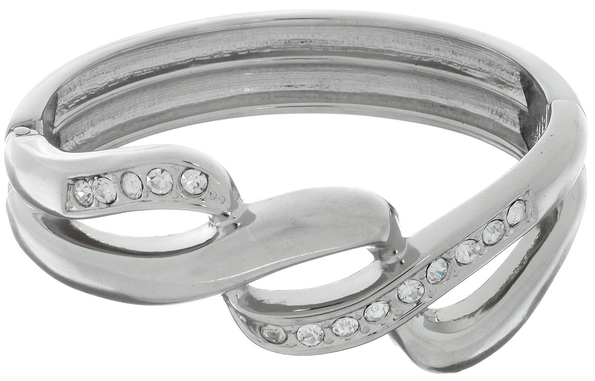 Браслет Taya, цвет: серебристый. T-B-7091T-B-7091-BRAC-SILVER Браслет Taya, цвет: серебристый. T-B-7091T-B-7091-BRAC-SILVERОригинальный женский браслет Taya выполнен из металлического сплава и оформлен стразами. Застегивается изделие на шарнирный замок. С таким модным ярким аксессуаром вы сможете каждый день экспериментировать со своим образом, привнося в него новые краски и настроение.