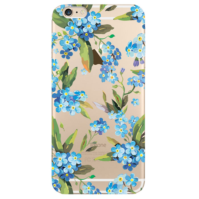 Deppa Art Case чехол для Apple iPhone 6 Plus/6s Plus, Flowers (незабудка)100107 Deppa Art Case чехол для Apple iPhone 6 Plus/6s Plus, Flowers (незабудка)100107Чехол Deppa Art Case для Apple iPhone 6 Plus/6s Plus предназначен для защиты корпуса смартфона от механических повреждений и царапин в процессе эксплуатации. Имеется свободный доступ ко всем разъемам и кнопкам устройства. Чехол изготовлен из поликарбоната толщиной 0,7 мм и оформлен принтом с изображением цветков незабудки. В комплект также входит защитная пленка из трехслойного японского материала PET.