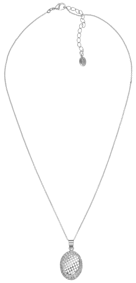 Колье Taya, цвет: серебристый. T-B-5021T-B-5021-NECK-RHODIUM Колье Taya, цвет: серебристый. T-B-5021T-B-5021-NECK-RHODIUMСтильное колье Taya выполнено из металлического сплава с родиевым покрытием. Колье представляет собой цепочку тонкого плетения с кулоном, оформленным перфорацией и россыпью цирконов. Колье имеет надежную застежку-карабин с регулирующей длину цепочкой. Такое колье внесет изюминку в любой образ и подчеркнет индивидуальность.
