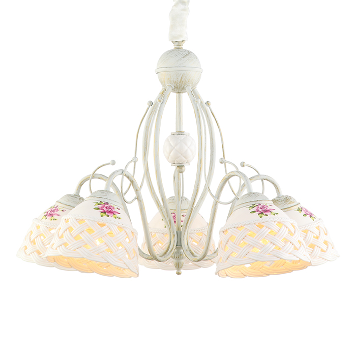 Светильник подвесной Arte Lamp WICKER A6616LM-5WG Светильник подвесной Arte Lamp WICKER A6616LM-5WG
