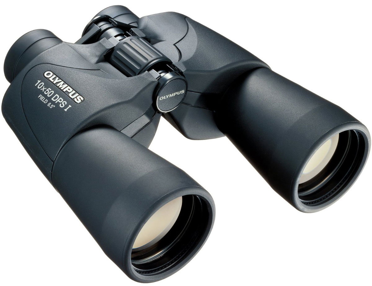 Olympus 10x50 DPS-I, Black бинокльN1240482 Olympus 10x50 DPS-I, Black бинокльN1240482Благодаря надежному высококачественному покрытию и полю обзора 65°, модель Olympus 10x50 DPS-I позволит вам легко и просто насладиться красотой природы. Асферические элементы гарантируют пластичное изображение без геометрических искажений.