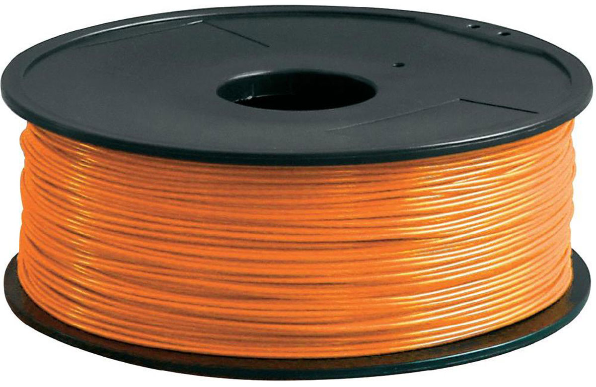 ESUN PLA-пластик в катушке, Orange (PLA175O1)PLA175O1 ESUN PLA-пластик в катушке, Orange (PLA175O1)PLA175O1Пластик PLA в катушке от ESUN долговечный и очень прочный полимер, ударопрочный, эластичный и стойкий к моющим средствам и щелочам. Один из лучших материалов для печати на 3D принтере. Пластик не токсичен и экологически чист. Температура плавления 190 - 220°C - ниже, чем у других материалов. PLA пластик для 3D - принтера применяется в деталях автомобилей, канцелярских изделиях, корпусах бытовой техники, мебели, сантехники, а также в производстве игрушек, сувениров, спортивного инвентаря, деталей оружия, медицинского оборудования и прочего. Диаметр нити: 1,75 мм.