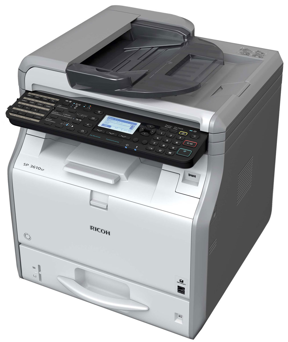 Ricoh SP 3610SF МФУ906386 Ricoh SP 3610SF МФУ906386МФУ Ricoh SP 3610SF идеально в том, что касается экономичной черно-белой печати, копирования, сканирования и отправки факсов. Привлекательная цена и низкая совокупная стоимость владения делает эту модель разумным долгосрочным капиталовложением. Новый контроллер Ricoh, обеспечивающий непревзойденную скорость работы, повысит производительность вашего офиса. Компактный размер позволяет разместить МФУ прямо на рабочем столе, а фронтальный доступ к устройствам облегчает их обслуживание. SP 3600SF/SP 3610SF помогут вам повысить продуктивность работы без ущерба для окружающей среды. Среды Windows: Windows XP, Windows Vista, Windows 7, Windows 8, Windows 8.1, Windows Server 2003, Windows Server 2003R2, Windows Server 2008, Windows Server 2008R2, Windows Server 2012, Windows Server 2012R2 Среды Mac OS: Macintosh OS X Native v10.6 или более поздняя версия Время прогрева: 14 секунд Оперативная память: 512 МБ Сканирование лазерным лучом и...