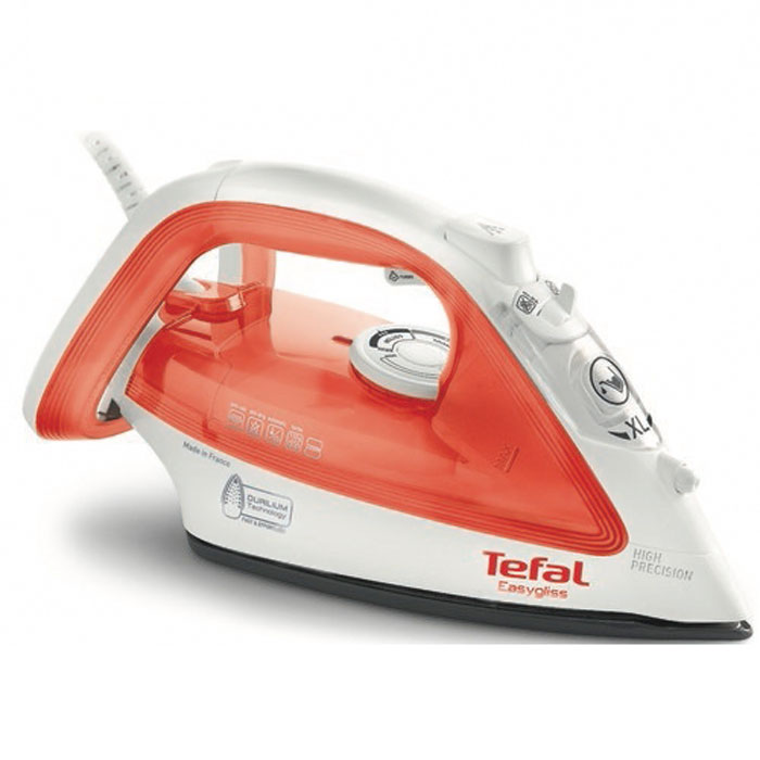 Tefal FV3912, White Orange утюг - TefalFV3912 Tefal FV3912, White Orange утюг - TefalFV3912Tefal FV3912 обеспечивает самое быстрое и легкое скольжение! Фирменная металлокерамическая подошва Durilium с оптимальным распределением пара разглаживает даже самые трудные складки, а настройка пара автоматически меняется в зависимости от выбранного температурного режима. Утюг обладает интегрированной защитой от накипи Anti Scale System, а также оборудован желобком для разглаживания труднодоступных мест.