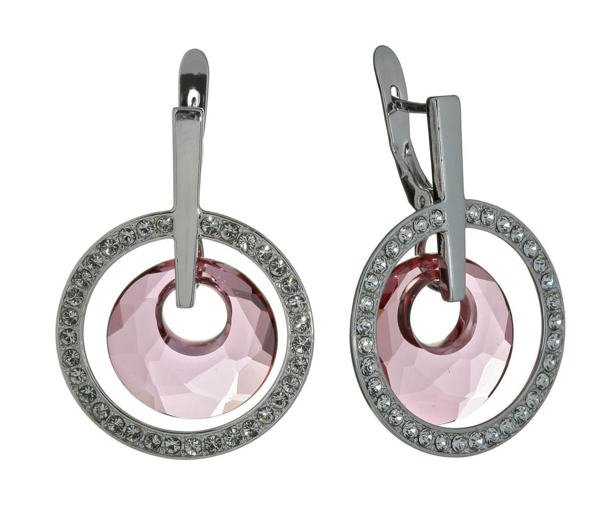 Серьги Jenavi Коллекция Bubbles Лакки, цвет: серебряный, розовый. j702f110. Размер 3,6\2,6j702f110 Серьги Jenavi Коллекция Bubbles Лакки, цвет: серебряный, розовый. j702f110. Размер 3,6\2,6j702f110Коллекция Bubbles, Лакки (Серьги) гипоаллергенный ювелирный сплав,Серебрение c род. , вставка Кристаллы Swarovski , цвет - серебряный, розовый избегать взаимодействия с водой и химическими средствами