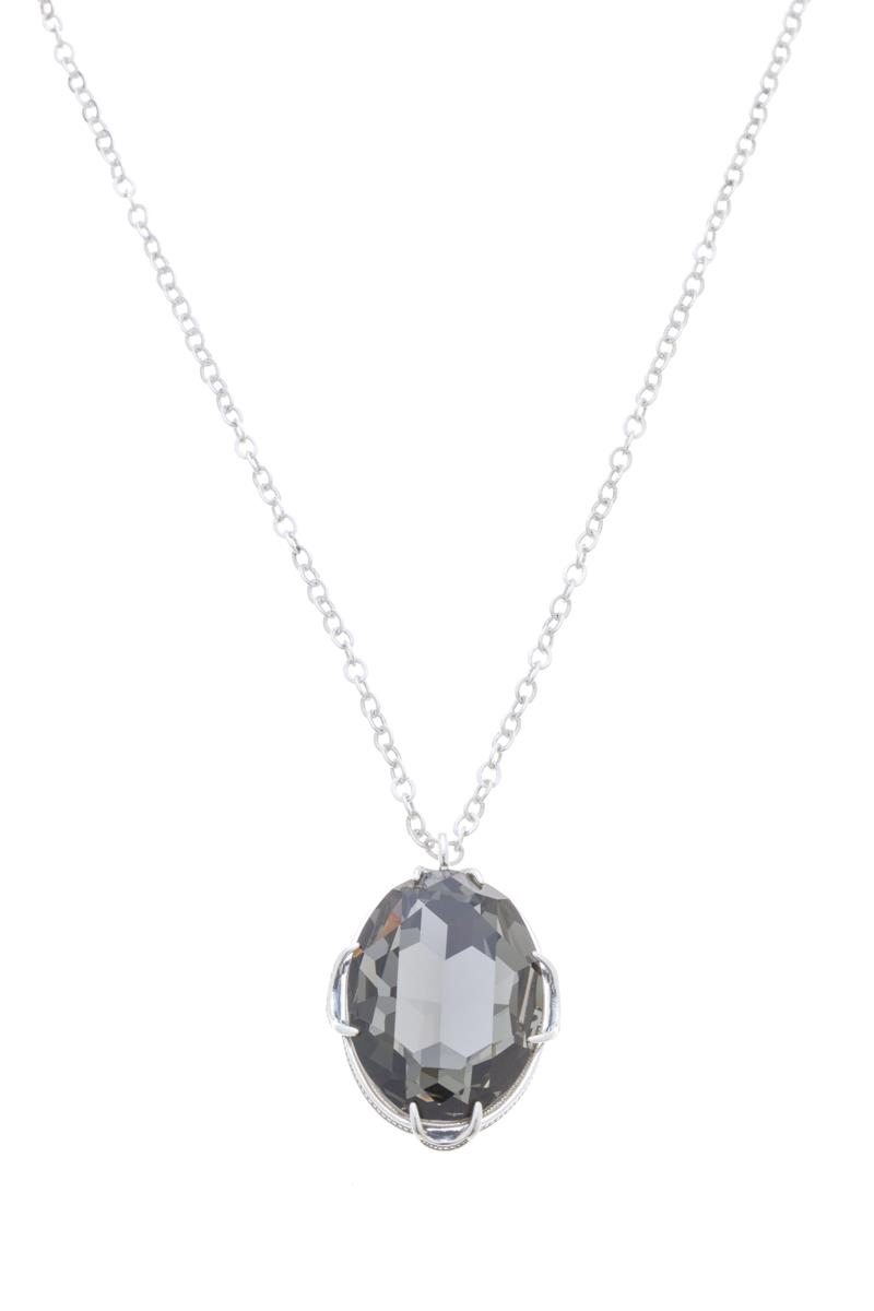 Кулон Jenavi Северное сияние, цвет: серебряный, серый. r5853966r5853966 Кулон Jenavi Северное сияние, цвет: серебряный, серый. r5853966r5853966Элегантный кулон Jenavi Северное сияние выполнен из ювелирного сплава с серебрением. Кулон овальной формы, дополненный граненым кристаллом Swarovski. Изделие застегивается на практичный замок-карабин, длина цепочки регулируется за счет дополнительных звеньев. Стильный кулон придаст вашему образу изюминку, подчеркнет индивидуальность.