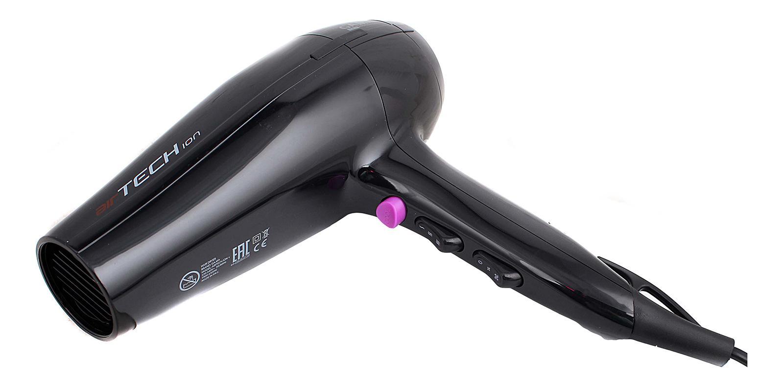 GA.MA Airtech Ion фенA21.AIRTECHION.NR GA.MA Airtech Ion фенA21.AIRTECHION.NRИнновационная система ионизации генерирует отрицательные ионы, которые нейтрализуют эфффект наэлектризованности и надолго обеспечивают мягкость, шелковистость и блеск волос. 2300 Вт мощности и современный итальянский дизайн делают AIRTECH ION идеальным инструментом для тех, кто любит стиль в сочетании с эффективными технологиями.