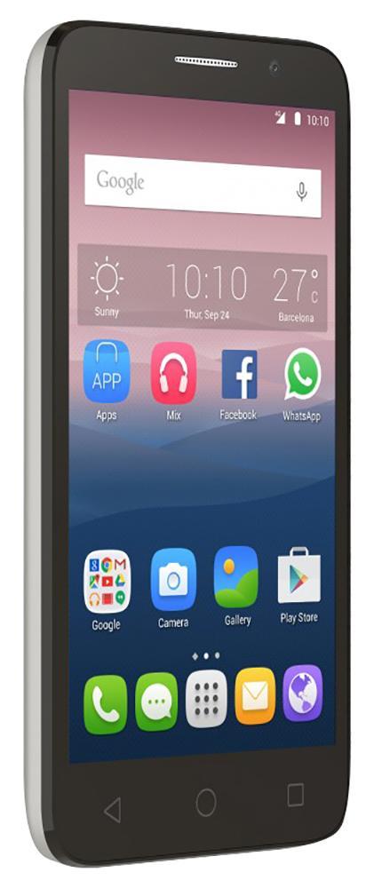 Alcatel OT-5065D Pop 3, White Leather5065D-2FALRU1 Alcatel OT-5065D Pop 3, White Leather5065D-2FALRU1Сравнительно недорогой многофункциональный телефон Alcatel OneTouch 5065D с обновленной версией операционной системы Android 5.1 порадует своего обладателя не только ярким современным дизайном и броским сочным цветом корпуса, вариант которого можно выбрать на свой вкус, подчеркивая тем самым свои предпочтения и индивидуальность, но и хорошей начинкой, которая приятно удивит своей стабильной работой и поддержкой всех самых современных приложений. Камера со светодиодной вспышкой позволяет запечатлеть лучшие мгновения жизни в любое время суток и при любом освещении. Что немаловажно телефон поддерживает использование сразу двух сим-карт для обеспечения максимальной независимости от оператора при минимальном количестве телефонов имеющихся при себе. Модель реализовала в себе идеальное сочетание современного дизайна, индивидуальности, полного набора функционала и доступность.
