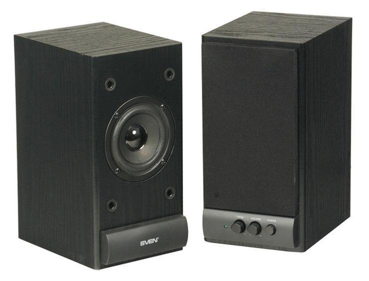Sven SPS-609, Black акустическая система 2.0SV-0120609BK Sven SPS-609, Black акустическая система 2.0SV-0120609BKSVEN SPS-609 – является представителем линейки экономичной акустики 2.0, созданной компанией SVEN в качестве антикризисного решения вопроса прослушивания музыки, просмотра фильмов и звукового сопровождения компьютерных игр – удобно и без ущерба для бюджета. SPS-609 – вторая по цене в линейке деревянной акустики SVEN, отличающаяся от своей предшественницы – SVEN SPS-607 – увеличенной мощностью и размерами. Увеличенный ход катушки динамиков позволяет воспроизводить звук практически без искажения. Главное же преимущество остается неизменным: сочетание простоты в использовании, легкости в управлении и невысокой стоимости. Регуляторы уровня громкости и тембра ВЧ расположены на передней панели корпуса, также как и выключатель питания. Это очень удобно, так как все настройки находятся под рукой. На задней стенке расположены разъемы для подключения различных источников аудиосигнала: ПК, DVD/CD/MP3-плееров. SVEN SPS-609 – это оптимальное соотношение цены и качества, а значит – отличный...