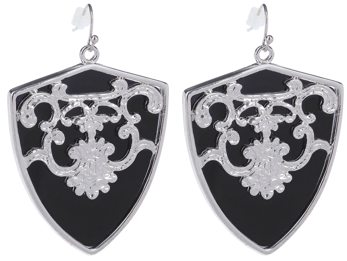 Серьги Avgad, цвет: серебристый, черный. EA178JW285EA178JW285 Серьги Avgad, цвет: серебристый, черный. EA178JW285EA178JW285Стильные серьги Avgad, выполненные из ювелирного сплава, оформлены вставками из акрила и рельефным узором. Застегиваются на замок-петлю. Серьги упакованы в текстильный мешок на кулиске. Такие серьги позволят вам с легкостью воплотить самую смелую фантазию и создать собственный неповторимый образ.