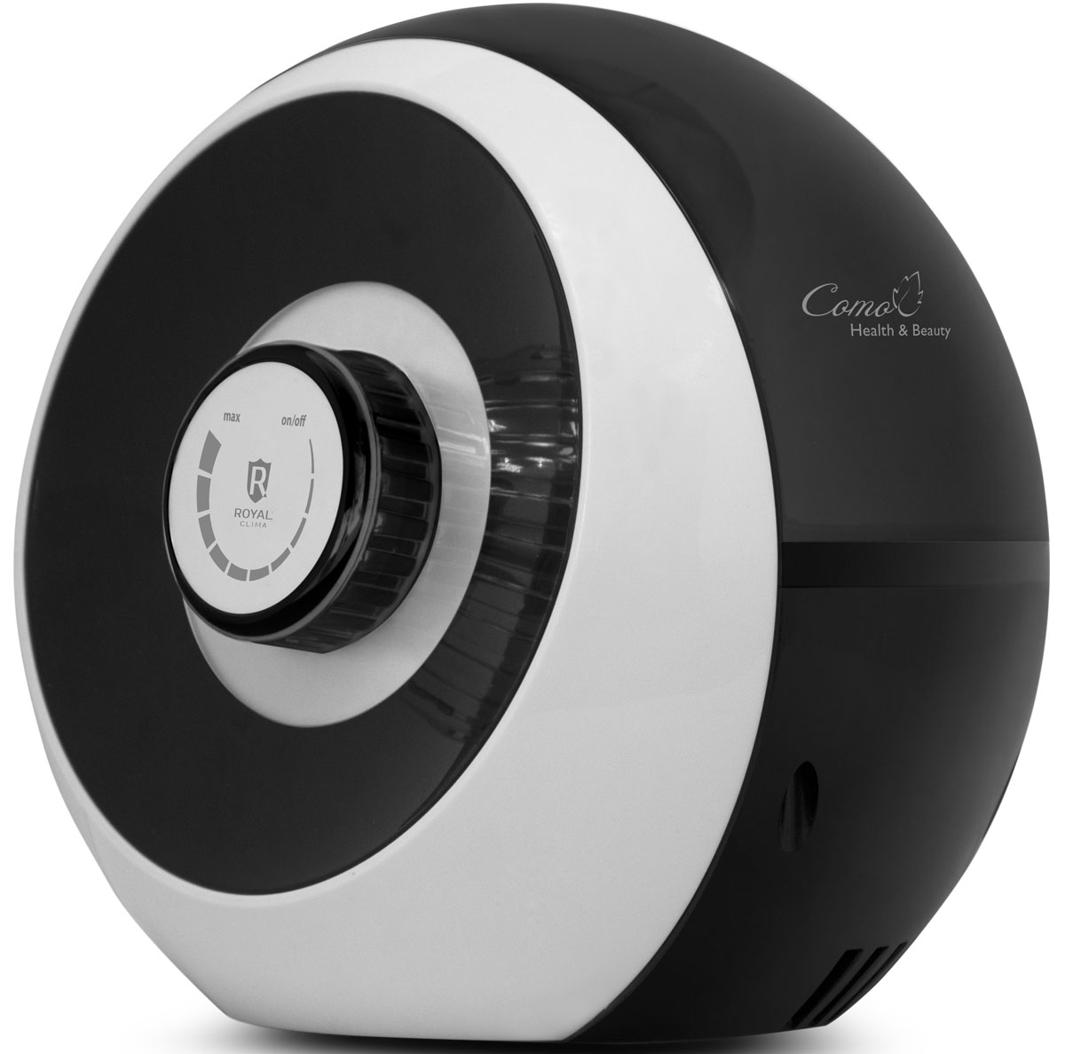 Royal Clima RUH-С300/2.5M-BL Como, Black увлажнитель воздухаRUH-С300/2.5M-BL Royal Clima RUH-С300/2.5M-BL Como, Black увлажнитель воздухаRUH-С300/2.5M-BLСерия увлажнителей воздуха Royal Clima Como воплотила в себе не только многофункциональность, высокое качество, но и совершенно новый подход к ставшему привычным пониманию формы и цвета. Дизайнерское решение, основанное на концепции ART Immaginariо, что в переводе с итальянского буквально означает воображение, позволило создать уникальный дизайн прибора, который представляет собой шарообразную форму корпуса и коллажный эффект сочетания двух цветов - черного и белого глянца Stella Art и лазурного голубого и белого глянца Azzurra Riviera. Royal Clima Como сочетает в себе 4 функции в одном приборе . Помимо эффективного увлажнения воздуха до 300 мл в час прибор оснащен встроенной ароматической капсулой Aroma Nature, отключаемым ионизатором воздуха Ionic Wave и мягкой подсветкой передней панели Sweet Dreams. В комплект прибора входит 5 угольных фильтров для очистки воды, что обеспечивает беззаботное использование прибора более 24 месяцев....