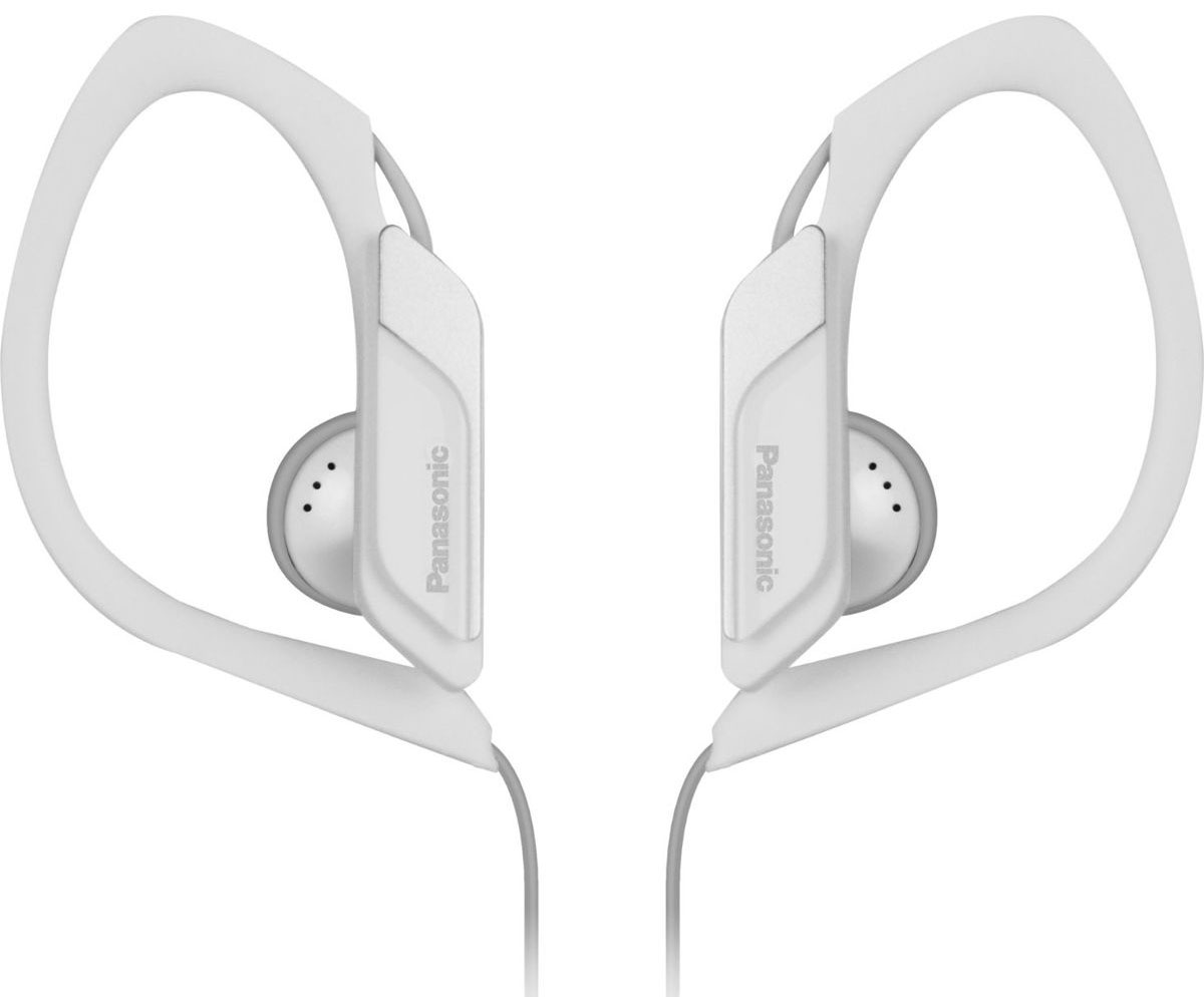 Panasonic RP-HS34E-W, White наушникиRP-HS34E-W Panasonic RP-HS34E-W, White наушникиRP-HS34E-WPanasonic RP-HS34E надёжно крепятся на ухе, а провод пропущен с задней стороны, поэтому наушники не сваливаются во время занятий спортом, а помехи сводятся к минимуму, что обеспечивает прекрасный звук. Благодаря своей водонепроницаемости они прекрасно подходят для занятий спортом. Зажим HS34 плотно крепится на ухе, а положение внутренней поверхности настраивается для комфортного использования. Разные цвета позволяют сочетать наушники со спортивным костюмом и обувью.