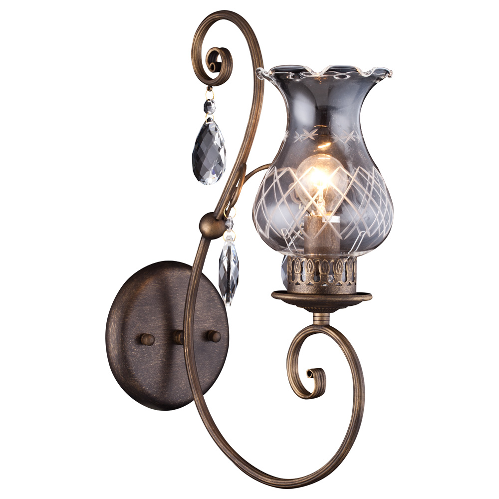 Светильник настенный Arte Lamp PALERMO A2053AP-1BR Светильник настенный Arte Lamp PALERMO A2053AP-1BR