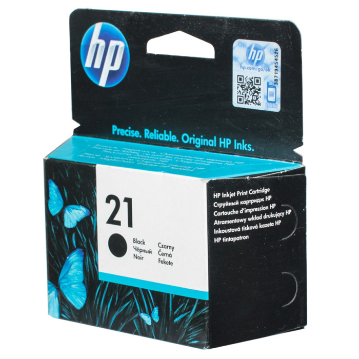 HP C9351AE (21), Black картридж для струйных принтеровC9351AE HP C9351AE (21), Black картридж для струйных принтеровC9351AEКартридж HP 21 с черными чернилами на пигментной основе для струйных принтеров.