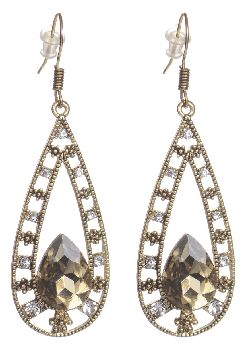 Серьги Taya, цвет: золотистый. T-B-7774T-B-7774-EARR-GOLD Серьги Taya, цвет: золотистый. T-B-7774T-B-7774-EARR-GOLDЭлегантные серьги Taya выполнены из бижутерийного сплава. Изделие оформлено оригинальными подвесками каплевидной формы, которые дополнены гранеными кристаллами. Серьги застегиваются на практичный замок-петлю с фиксаторами. Оригинальные серьги придадут вашему образу изюминку, подчеркнут индивидуальность.