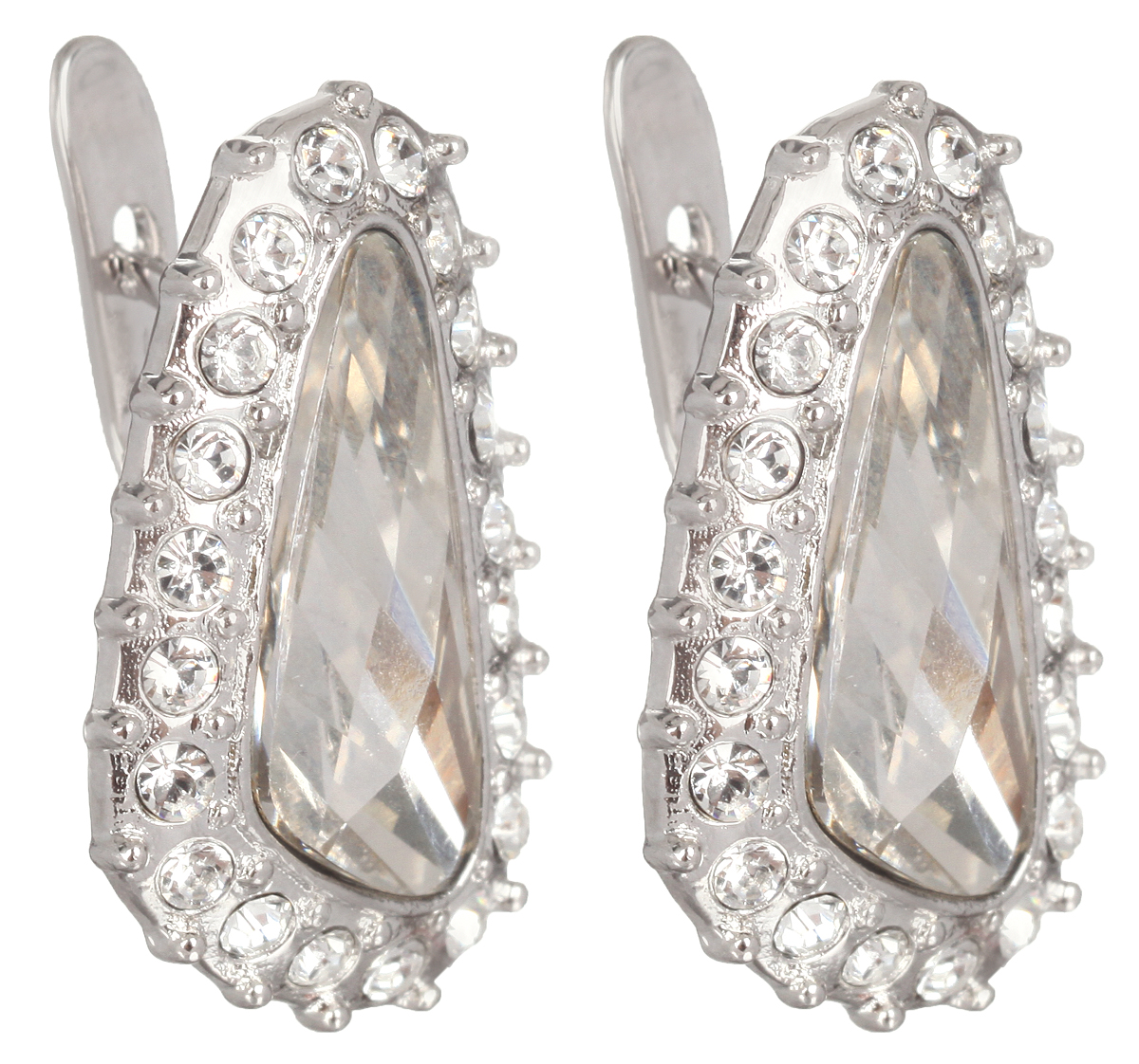 Серьги Jenavi Морена, цвет: серебряный, серый. r440f166r440f166 Серьги Jenavi Морена, цвет: серебряный, серый. r440f166r440f166Стильные серьги Jenavi Морена выполнены в виде основы оригинальной формы из ювелирного сплава, которая дополнена кристаллами Swarovski. В качестве основания используется классический английский замок, который надежно зафиксирует сережку. Оригинальные серьги Jenavi Морена помогут дополнить любой образ и привнести в него завершающий яркий штрих.