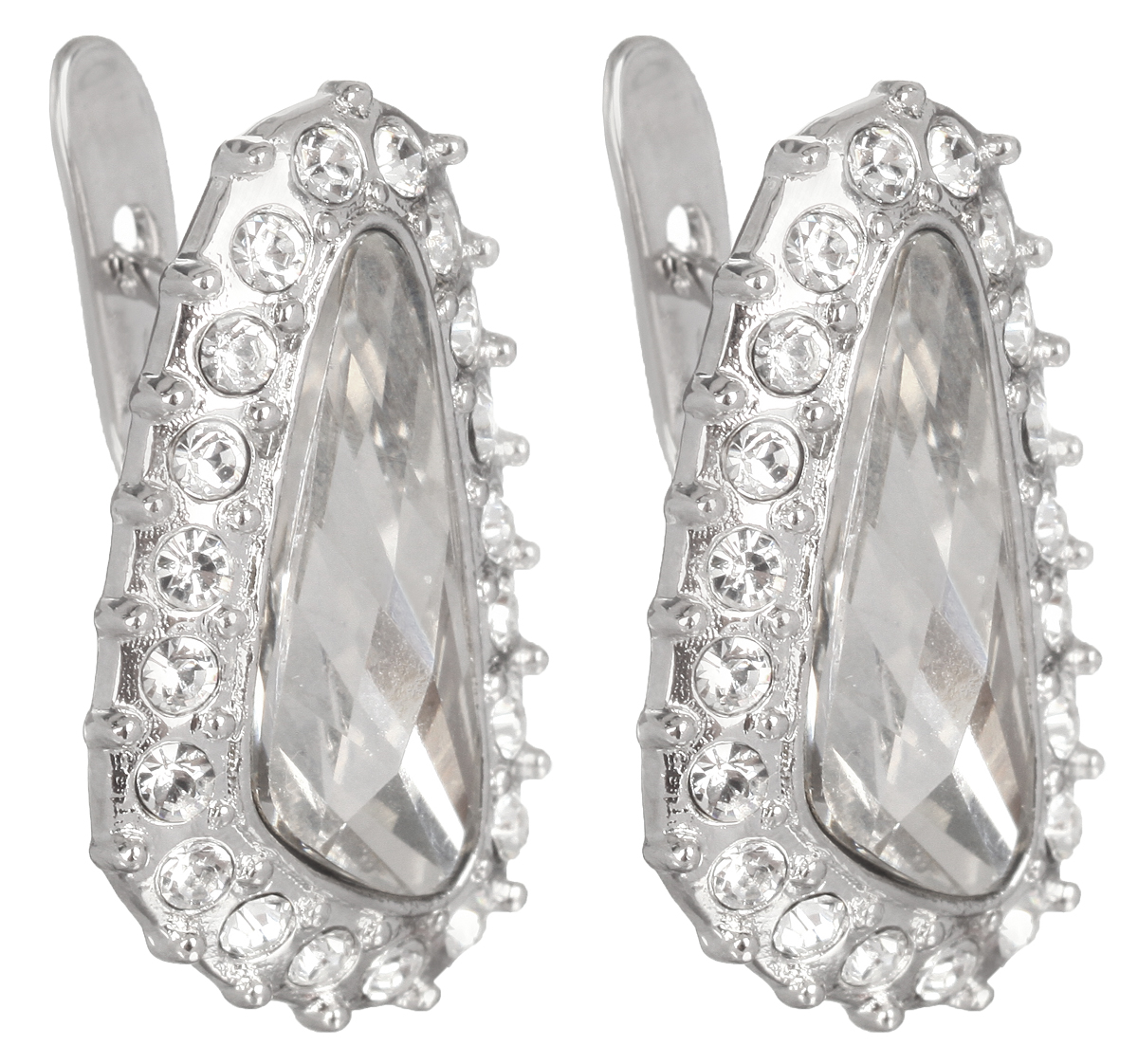 Серьги Jenavi Морена, цвет: серебряный, белый. r440f100r440f100 Серьги Jenavi Морена, цвет: серебряный, белый. r440f100r440f100Стильные серьги Jenavi Морена выполнены в виде основы из ювелирного сплава, которая дополнена кристаллами Swarovski. В качестве основания используется классический английский замок, который надежно зафиксирует сережку. Оригинальные серьги Jenavi Морена помогут дополнить любой образ и привнести в него завершающий яркий штрих.