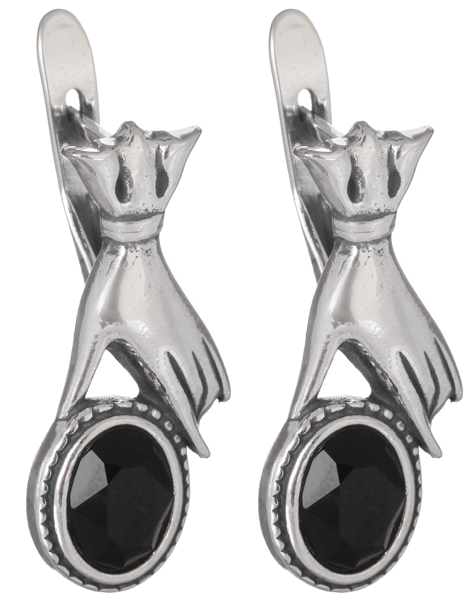 Серьги Jenavi Корнуолл, цвет: серебряный, черный. h2503160h2503160 Серьги Jenavi Корнуолл, цвет: серебряный, черный. h2503160h2503160Стильные серьги Jenavi Корнуолл выполнены в виде основы оригинальной формы из ювелирного сплава, которая оформлена кристаллами Swarovski. В качестве основания используется классический английский замок, который надежно зафиксирует сережку. Оригинальные серьги Jenavi Корнуолл помогут дополнить любой образ и привнести в него завершающий яркий штрих.