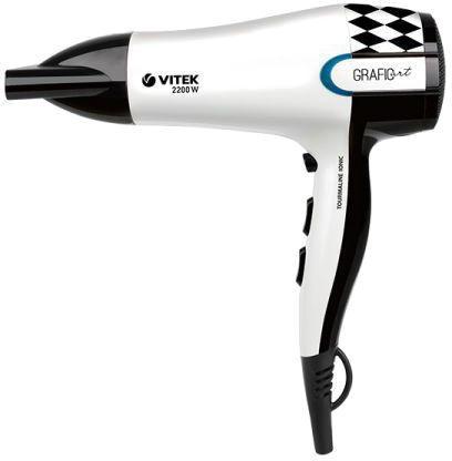 Vitek 2299(W) фенVT-2299(W) Vitek 2299(W) фенVT-2299(W)Быстро высушить волосы и придать им необходимый объем вы можете при помощи удобного фена бренда VITEK VT-2299 W. Высокая мощность, удобная форма и размеры, яркий дизайн и простота управления обеспечивают максимально комфортные условия при создании любой прически.