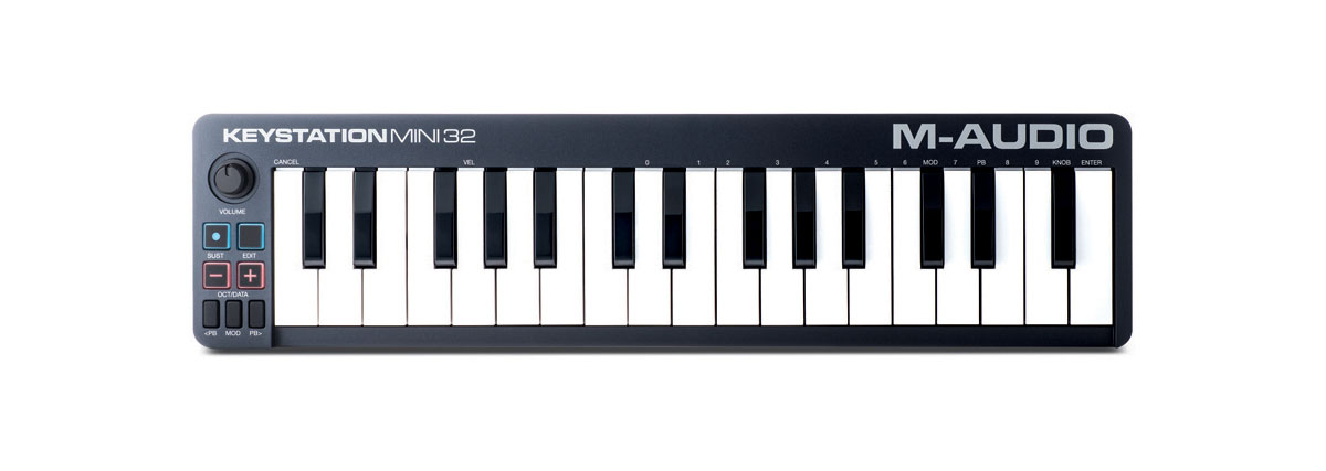 M-Audio Keystation Mini 32 II MIDI-клавиатураKEY STATION MINI 32 II M-Audio Keystation Mini 32 II MIDI-клавиатураKEY STATION MINI 32 IIУльтрапортативная MIDI-клавиатура M-Audio Keystation Mini 32 подключается к компьютеру по USB, с легкостью помещается в рюкзаке и предназначена для музыкантов, которые много путешествуют. С использованием этого небольшого 32-клавишного MIDI-контроллераможно исполнять партии двумя руками. Предусмотрена возможность настройки чувствительности клавиш в соответствии с индивидуальным стилем исполнения. Контроллер оборудован четырьмя назначаемыми регуляторами, с помощью которых можно управлять параметрами программных инструментов в реальном времени. M-Audio Keystation Mini 32 комплектуется ПО M-Audio Ignite, а так же Ableton Live Lite - это одно из наиболее популярных программных обеспечений для профессиональных музыкантов. Эта программа отлично подходит как для студийной работы, так и для воспроизведения музыки в реальном времени. Ableton Live Lite позволяет спонтанно сочинять и записывать музыку, создавать миксы и семплы, редактировать музыкальные композиции ...
