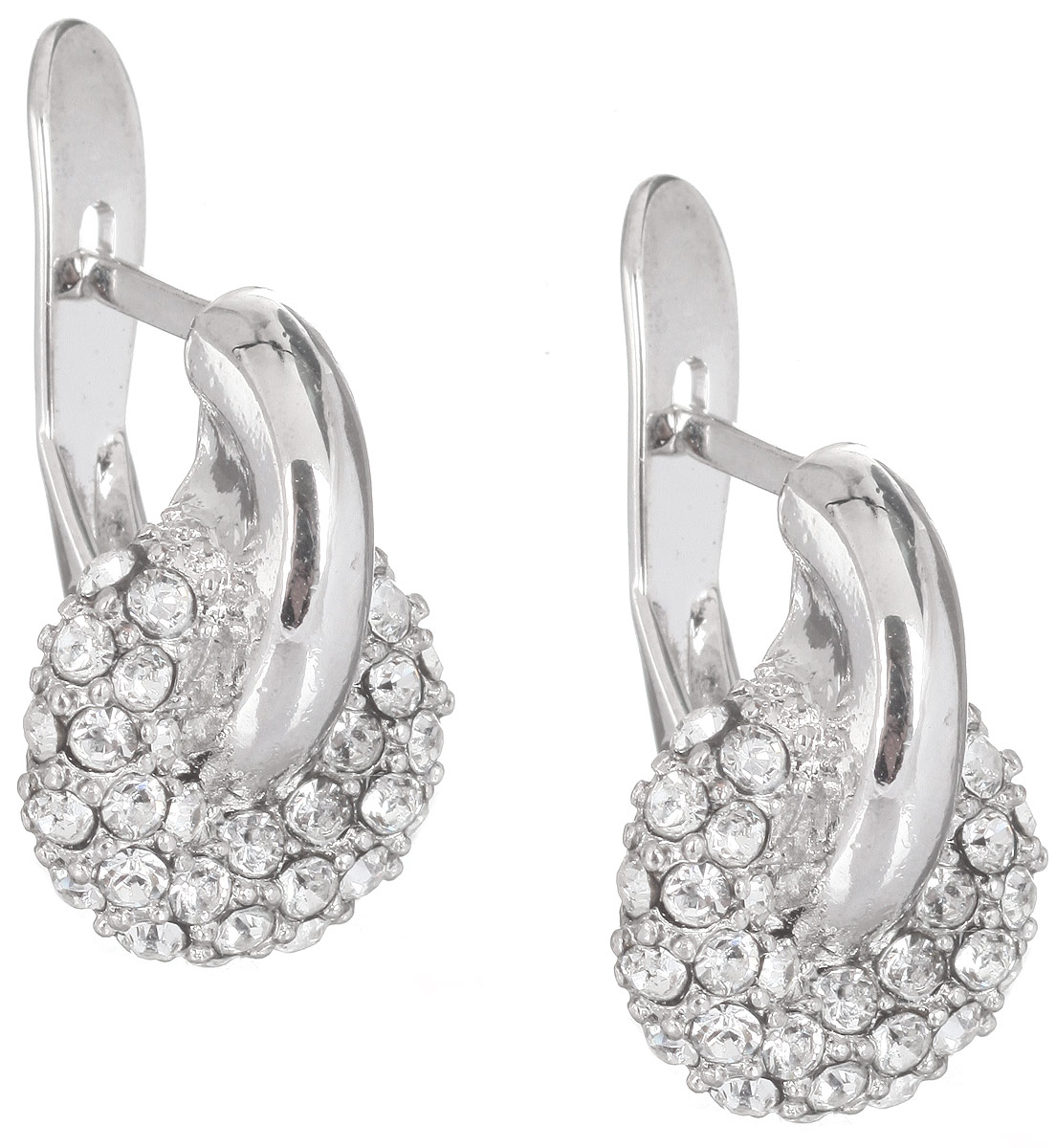 Серьги Jenavi Фрона, цвет: серебряный, белый. j955f100j955f100 Серьги Jenavi Фрона, цвет: серебряный, белый. j955f100j955f100Стильные серьги Jenavi Фрона выполнены в виде основы из гипоаллергенного ювелирного сплава, которая дополнена кристаллами Swarovski. В качестве основания используется классический английский замок, который надежно зафиксирует сережку. Оригинальные серьги Jenavi Фрона помогут дополнить любой образ и привнести в него завершающий яркий штрих.