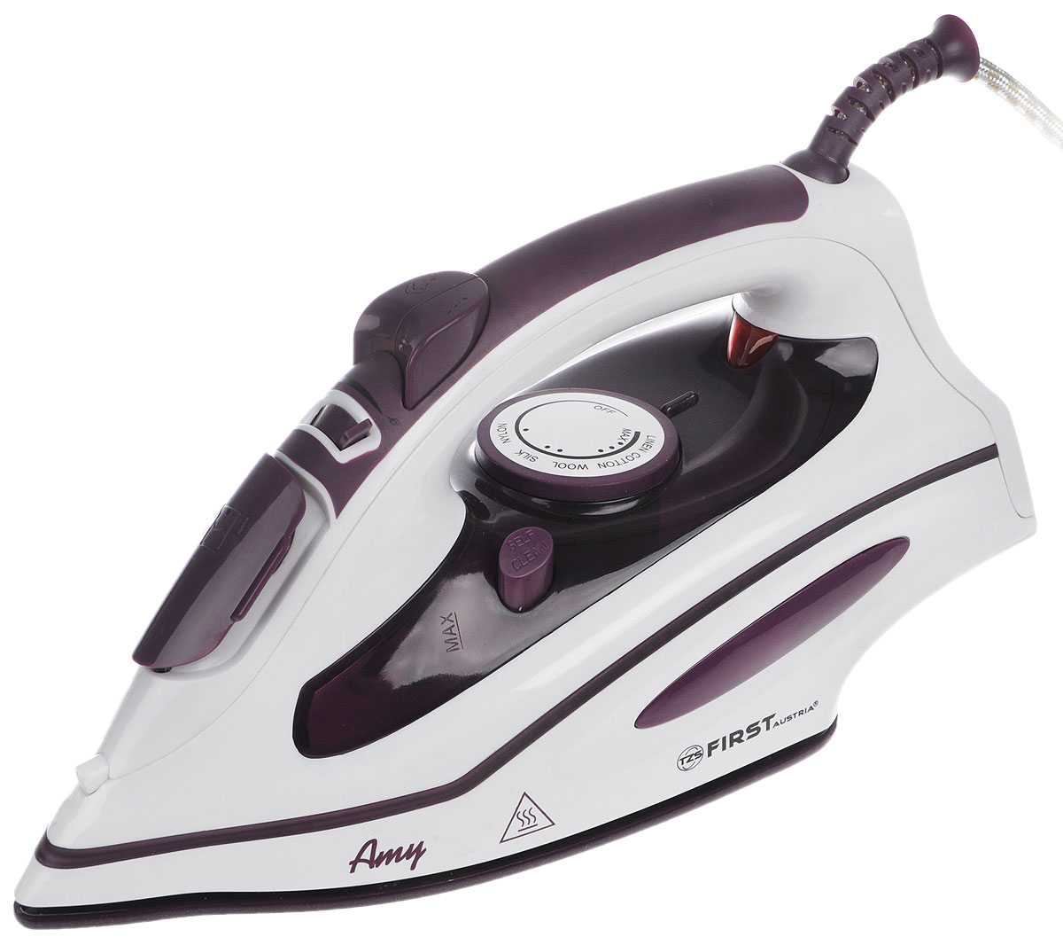First FA-5628-4, Purple утюгFA-5628-4Purple First FA-5628-4, Purple утюгFA-5628-4PurpleFirst FA-5628-4 - мощный паровой утюг, который предназначен для глажки одежды, а также подходит для чистки и стерилизации. Прибор отличается приятным внешним видом, простотой использования, безопасностью, и высокой эффективностью. Данную модель можно использовать в различных условиях, включая дом, магазин одежды. гостиницу или салон тканей. Им можно гладить одежду из различных тканей, в особенности из шелка, синтетических волокон, шерсти, хлопка и других материалов, не повреждая ее. Благодаря мощной регулируемой подаче пара можно добиться того же эффекта, как при профессиональной глажке. Для использования с водопроводной водой Прорезиненная рукоятка Контрольный индикатор Окошко уровня воды Функция очистки от накипи Регулировка температуры