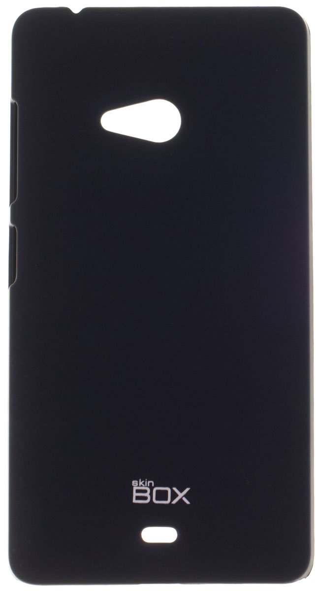 Skinbox 4People чехол для Microsoft Lumia 540, BlackT-S-ML540-002 Skinbox 4People чехол для Microsoft Lumia 540, BlackT-S-ML540-002Чехол - накладка Skinbox 4People для Microsoft Lumia 540 бережно и надежно защитит ваш смартфон от пыли, грязи, царапин и других повреждений. Чехол оставляет свободным доступ ко всем разъемам и кнопкам устройства. В комплект также входит защитная пленка на экран.