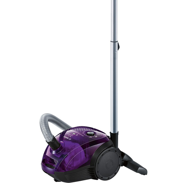 Bosch BGN21700, Purple пылесосBGN21700 Bosch BGN21700, Purple пылесосBGN21700Bosch BGN21700 - компактный пылесос с высокой производительностью. Благодаря технологии Bag&Bagless можно использовать два варианта пылесборника: одноразовые мешки для сбора пыли (объемом 3.5 литра) или же пластиковый контейнер (объемом 1,4 литра). Инновационный мотор HiSpin c аэродинамическими лопастями и оптимизированным воздушным потоком с минимальным энергопотреблением отлично подходит для максимально эффективного сбора пыли. Для большей мощности всасывания (до 60% с наполовину заполненным пылесборником) и лучшей производительности пылесоса рекомендуется использовать пылесборники PowerProtect, тип G. Входящие в комплект щелевая насадка, а также насадки для мягкой мебели пола позволит сможете собрать мусор не только на полу, но и достать до укромных уголков под мебелью или в углах. Компактные размеры позволяют хранить пылесос даже в условиях ограниченного пространства.