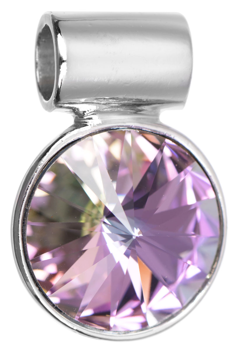 Подвеска Jenavi Кейни, цвет: серебряный, фиолетовый. k265f350k265f350 Подвеска Jenavi Кейни, цвет: серебряный, фиолетовый. k265f350k265f350Подвеска Jenavi Кейни выполнена из гипоаллергенного ювелирного сплава, оформлена покрытием из серебра и родия. Подвеска круглой формы дополнена граненым кристаллом Swarovski. Изделие имеет отверстие, которое позволит использовать шнур или цепочку любого диаметра. Подвеска Jenavi Кейни поможет дополнить любой образ и привнести в него завершающий яркий штрих.